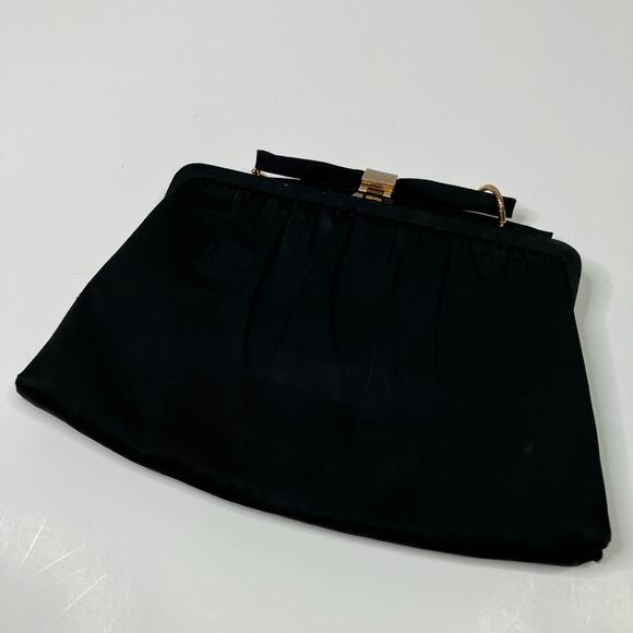 Vintage 1950's After Five by Land M Black Evening Bag Clutch Made in USA - Picture 6 of 7
